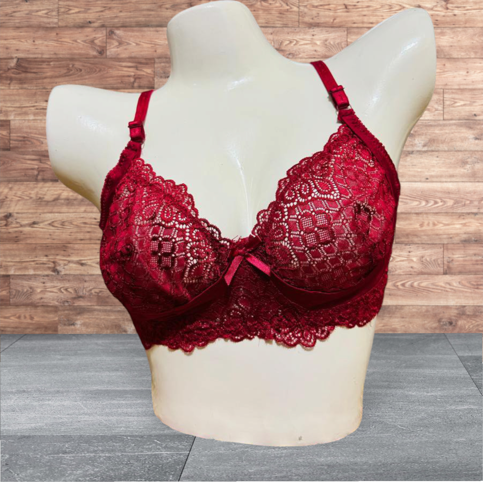 Whispering Lace Net Non- Padded Bra