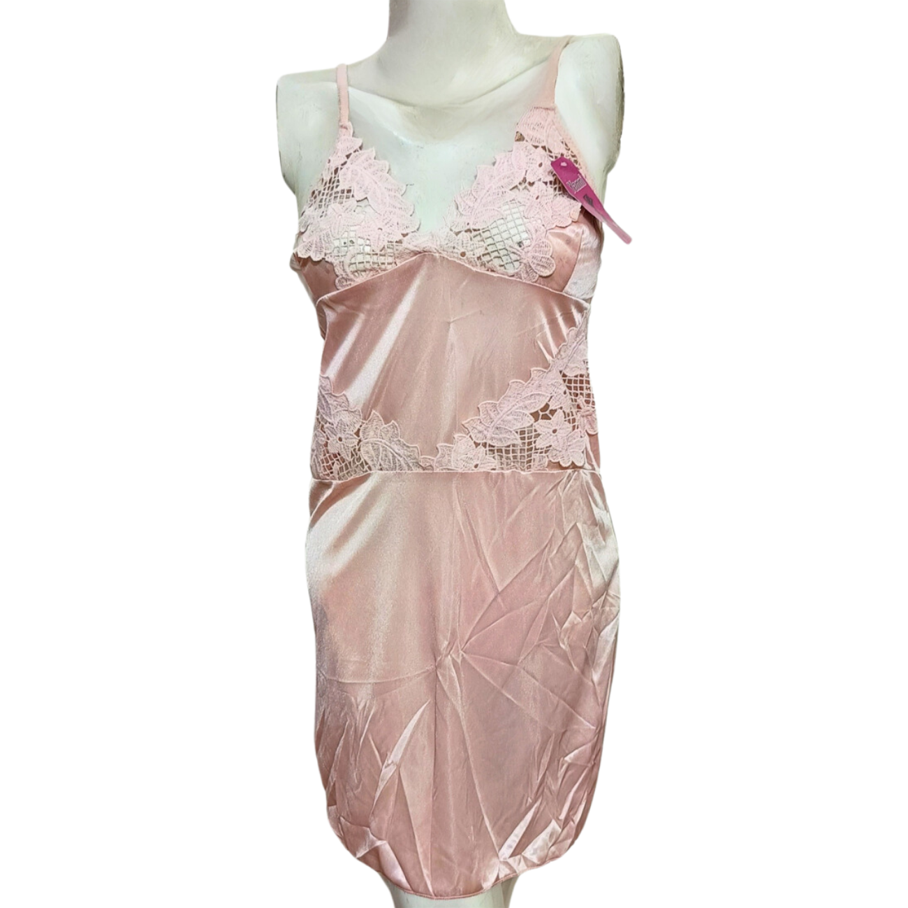 Ethereal Lace-Trimmed Satin Chemise - The Whispers Wear